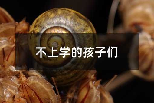 不上學的孩子們