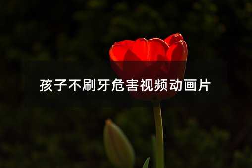 孩子不刷牙危害視頻動畫片