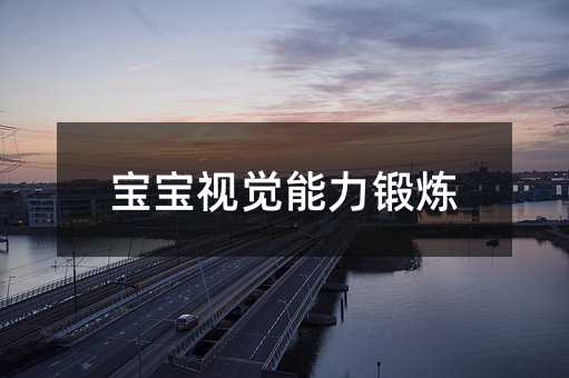 寶寶視覺能力鍛煉