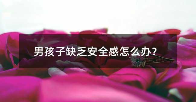 男孩子缺乏安全感怎么辦?