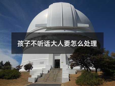 孩子不聽話大人要怎么處理