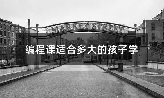 編程課適合多大的孩子學(xué)
