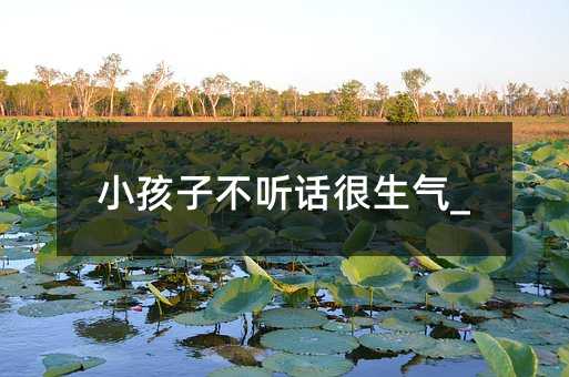 小孩子不聽話很生氣_