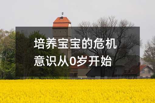 培養(yǎng)寶寶的危機(jī)意識(shí)從0歲開始