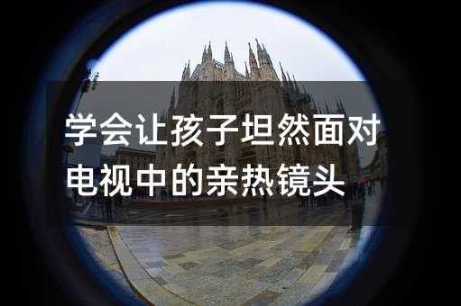 學會讓孩子坦然面對電視中的親熱鏡頭