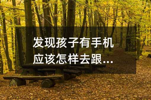 發(fā)現(xiàn)孩子有手機應(yīng)該怎樣去跟他說