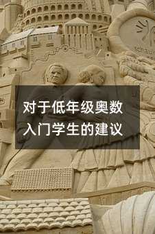 對于低年級奧數入門學生的建議