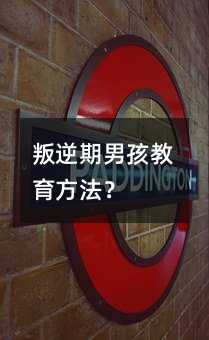 叛逆期男孩教育方法?