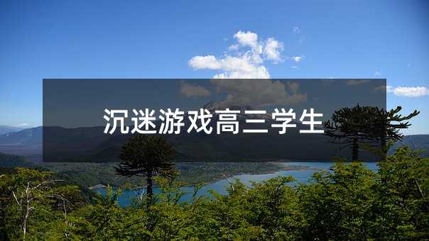 沉迷游戲高三學生