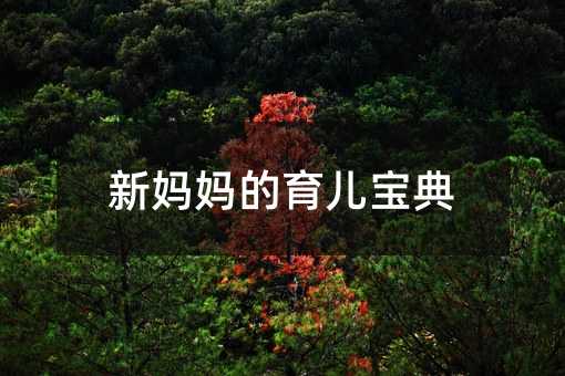 新媽媽的育兒寶典