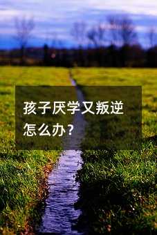 孩子厭學又叛逆怎么辦？