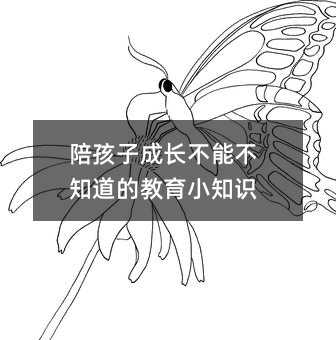 陪孩子成長不能不知道的教育小知識