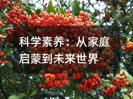科學素養:從家庭啟蒙到未來世界