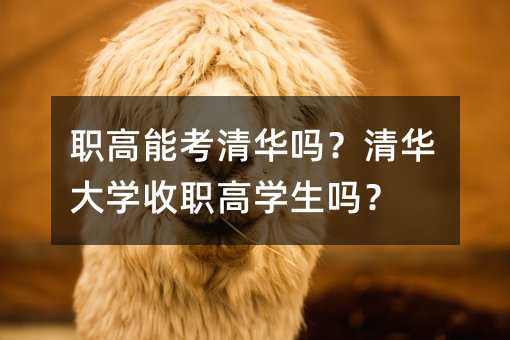 職高能考清華嗎?清華大學(xué)收職高學(xué)生嗎?