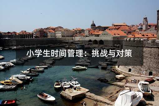 小學生時間管理:挑戰與對策