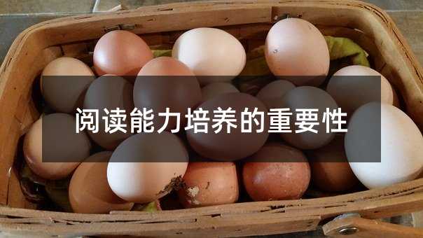 閱讀能力培養的重要性