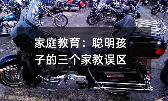 家庭教育:聰明孩子的三個家教誤區
