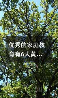 優(yōu)秀的家庭教育有6大黃金法則,你家滿足了幾條