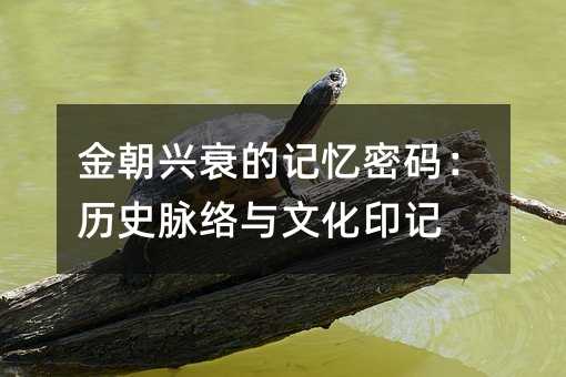 金朝興衰的記憶密碼:歷史脈絡與文化印記