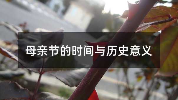 母親節(jié)的時(shí)間與歷史意義