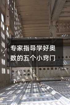 專家指導學好奧數(shù)的五個小竅門