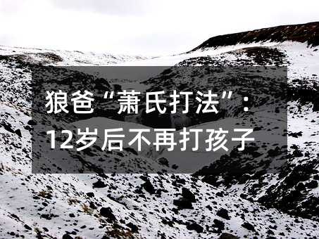 狼爸“蕭氏打法”:12歲后不再打孩子
