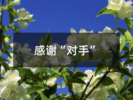 感謝“對(duì)手”
