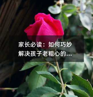 家長(zhǎng)必讀:如何巧妙解決孩子老粗心的問(wèn)題