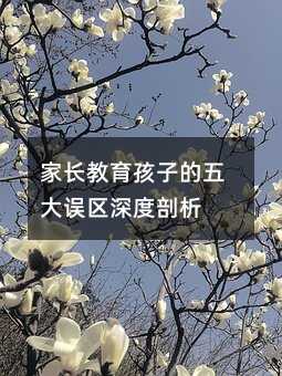家長教育孩子的五大誤區深度剖析