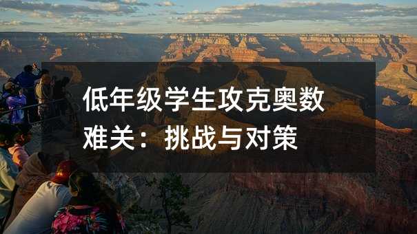 低年級學生攻克奧數難關:挑戰與對策