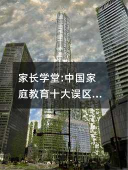 家長學堂:中國家庭教育十大誤區及十大建議