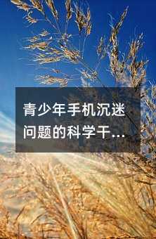 青少年手機沉迷問題的科學干預指南:從認知到行動的系統(tǒng)解決方案