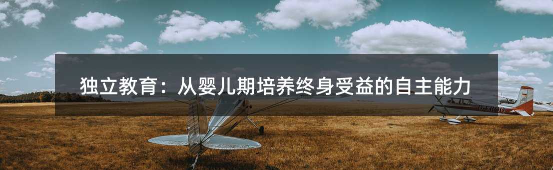 獨(dú)立教育:從嬰兒期培養(yǎng)終身受益的自主能力