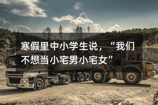 寒假里中小學生說,“我們不想當小宅男小宅女”