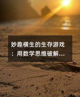 妙趣橫生的生存游戲:用數學思維破解貓捉老鼠謎題