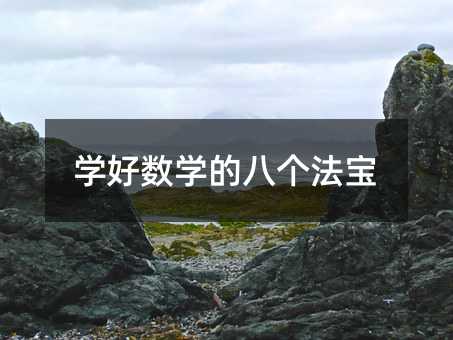 學好數(shù)學的八個法寶