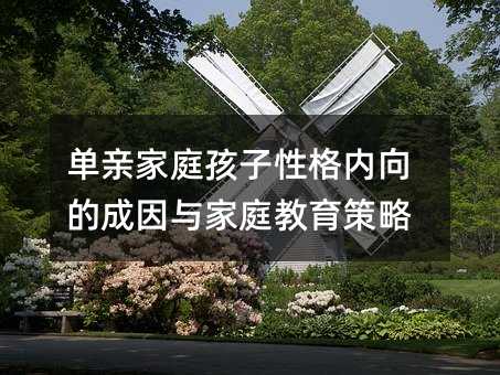單親家庭孩子性格內(nèi)向的成因與家庭教育策略