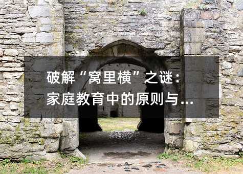 破解“窩里橫”之謎:家庭教育中的原則與方法