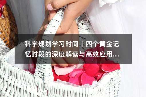 科學(xué)規(guī)劃學(xué)習(xí)時間|四個黃金記憶時段的深度解讀與高效應(yīng)用指南