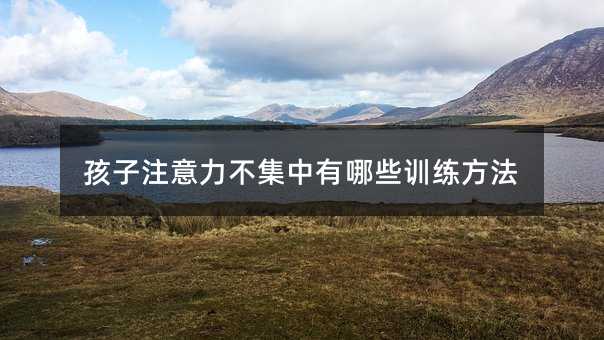 孩子注意力不集中有哪些訓(xùn)練方法