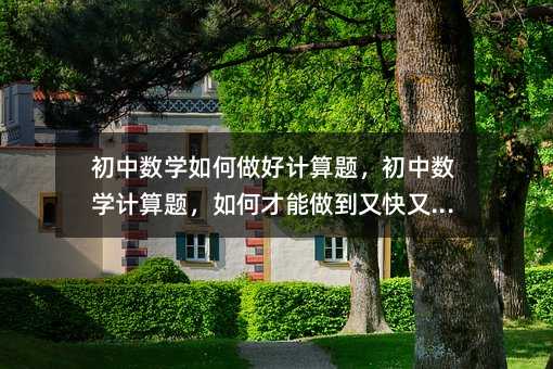 初中數學如何做好計算題,初中數學計算題,如何才能做到又快又準?