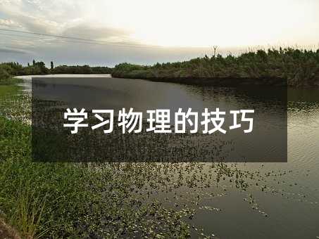 學習物理的技巧