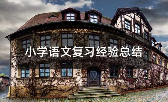 小學語文復習經驗總結