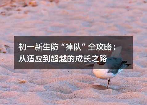 初一新生防“掉隊”全攻略:從適應到超越的成長之路