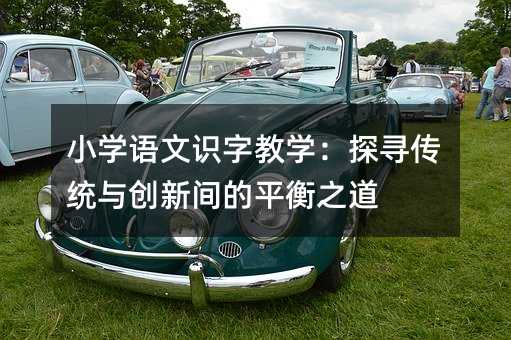 小學語文識字教學:探尋傳統與創新間的平衡之道