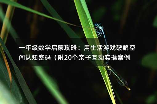 一年級數學啟蒙攻略:用生活游戲破解空間認知密碼(附20個親子互動實操案例)