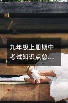 九年級上冊期中考試知識點總結(語文 數(shù)學 英語 物理 化學 歷史)