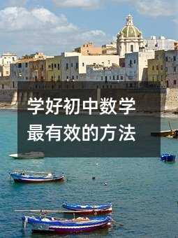 學好初中數學最有效的方法