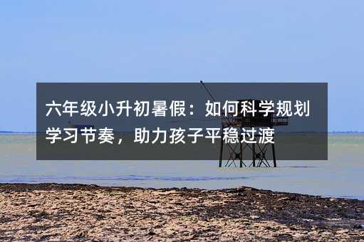 六年級小升初暑假:如何科學規劃學習節奏,助力孩子平穩過渡