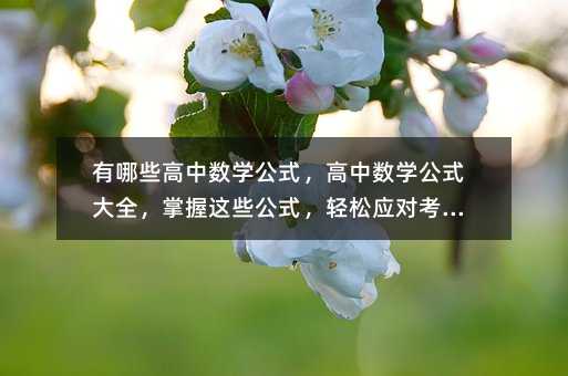 有哪些高中數學公式,高中數學公式大全,掌握這些公式,輕松應對考試!